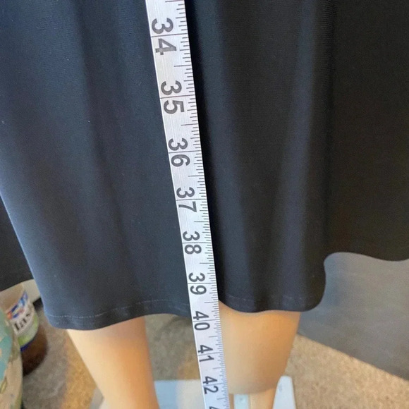 R&K Black Pink Color Block Casual Stretchy Comfy Summer Dress Women Size 10 - Picture 7 of 7